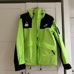 North Face, Origins 86 printed hooded neon shell jacket